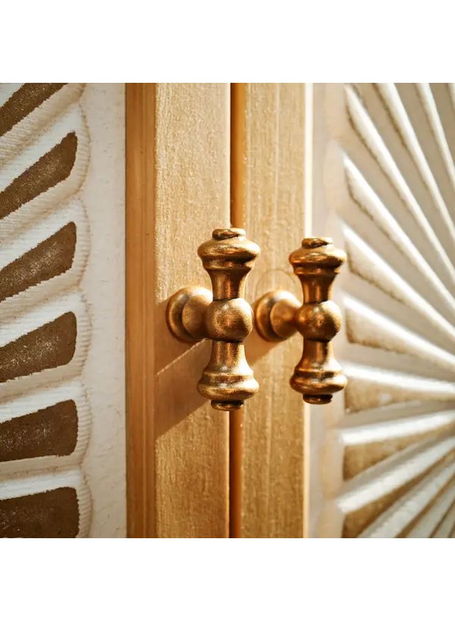 Antique Brass Zinc Alloy Cabinet Handles 96mm Hole Spacing Vintage Wardrobe Door Pulls 2pcs - Image 4